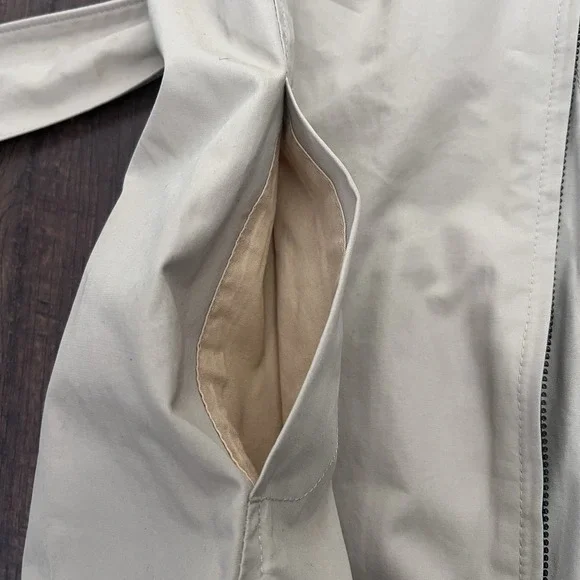 Rag‎ & Bone Trench Dress Womens 10 Khaki Tan Pilot Military Minimalist Full Zip - Picture 11 of 14